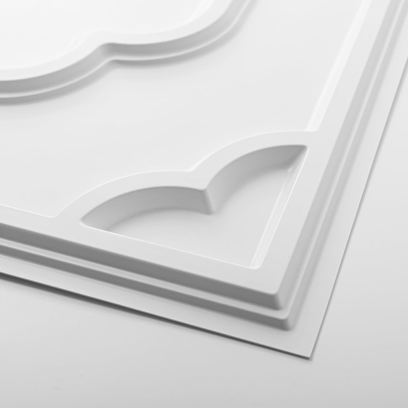 12-Pack 2x4 Ft PVC Ceiling Tiles for Basement, Bathroom & Kitchen - White gallery
