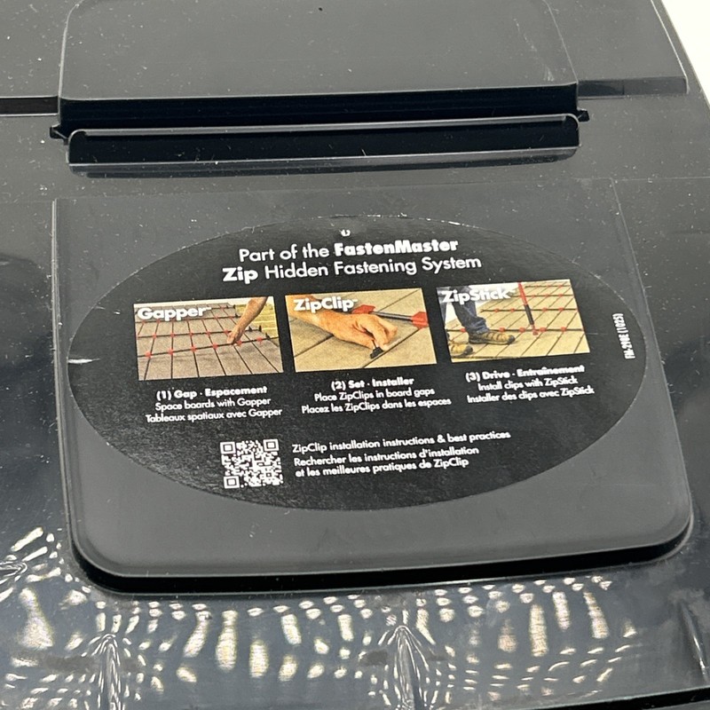 FastenMaster ZipClip Hidden Deck Fastener Black 180 Zip Clips - 100 SQFT gallery