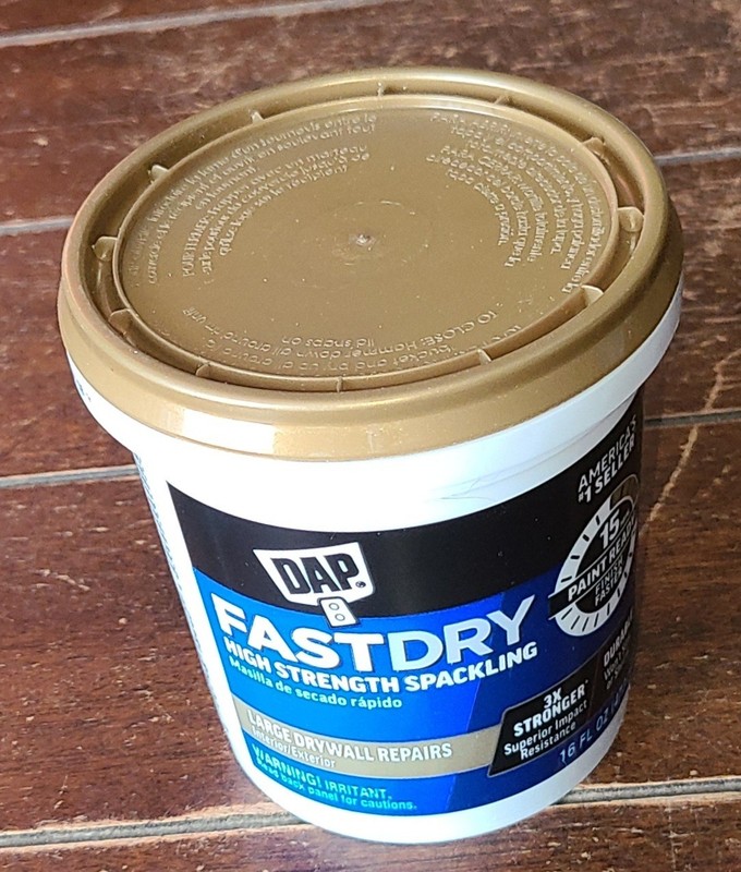 DAP Fast Dry High Strength Spackling 16oz Jar -Interior/Exterior- #51399 gallery