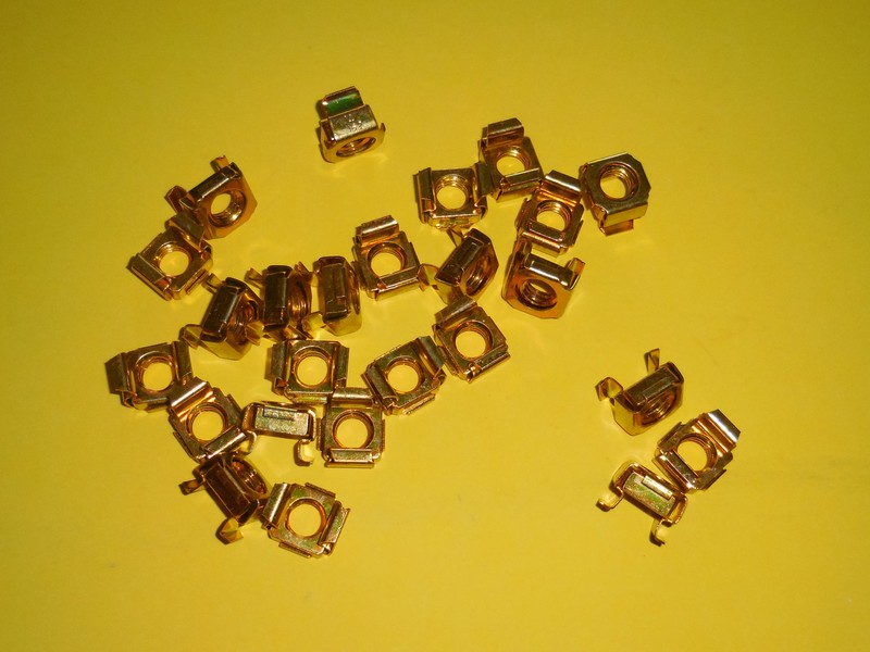 NEW 3/8-16 CAGE NUT ZINC PLATED .127-.162 PANEL RANGE (25 PC) FREE SHIPPING!