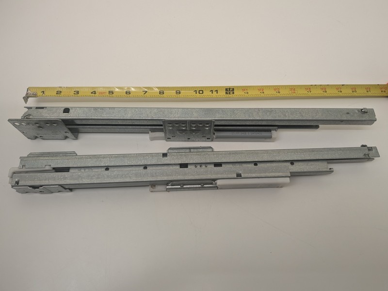 Hafele Drawer Runners Soft Close Side System Dynamic XP Full Extension Steel