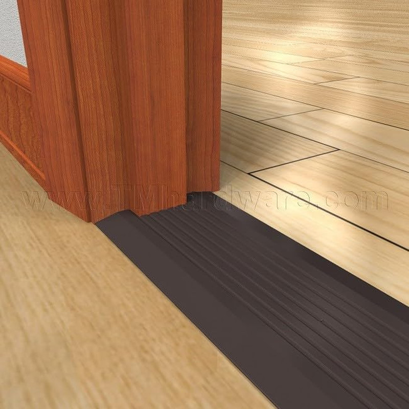 Aluminum Door Threshold Strip - ADA Compliant, 8" x 48", Black Anodized gallery