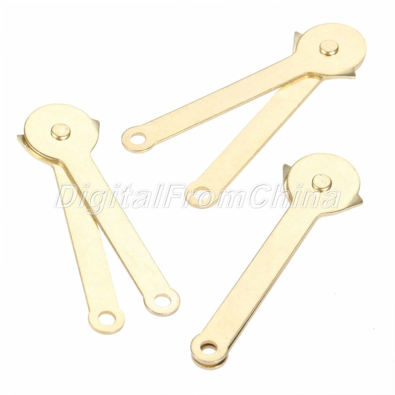 68mm Gold Lid Support Hinge Cabinet Wardrobe Door Furniture Hinge Hardware 2/10x