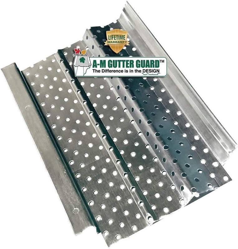 Mill Finish Aluminum Gutter Guard – 5″ & 6″ Compatibility, Easy DIY Installation