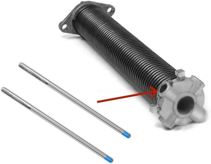 2 Pack Winding Rods with Non-Slip Handle, Used for Garage Door Torsion Spring... gallery