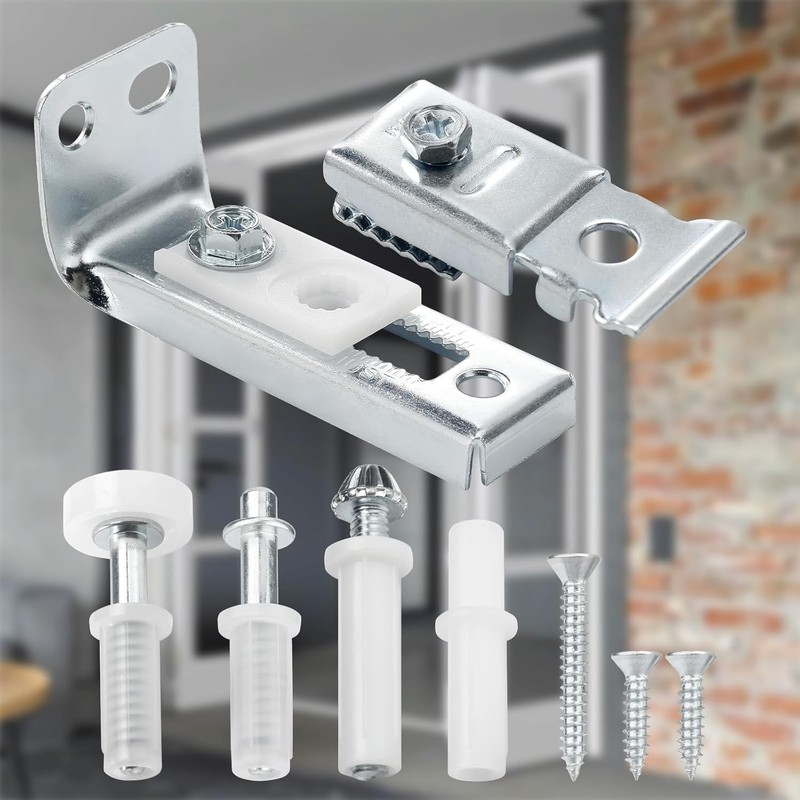 2/4 Pack Bifold Door Hardware Repair Kit For Bi-fold Sliding Closet Replacement gallery
