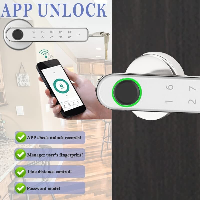 Fingerprint Door Lock Biometric Smart Door Lock Digital Keypad Door Lock gallery
