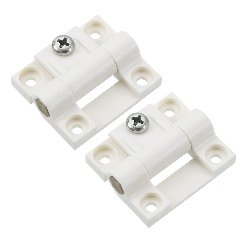 2Pcs Adjustable Torque Hinge Plastic Adjustable Position Control Hinges White