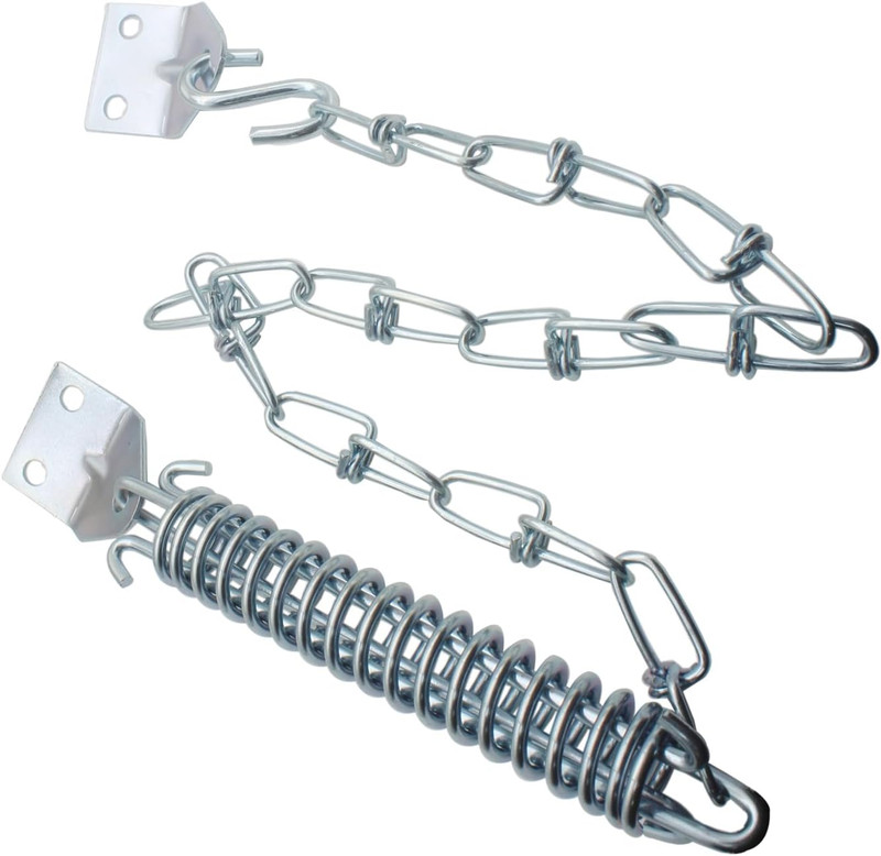 1 Set Screen Door Chain Storm Door Protector Chain and Spring Heavy Duty Storm D gallery