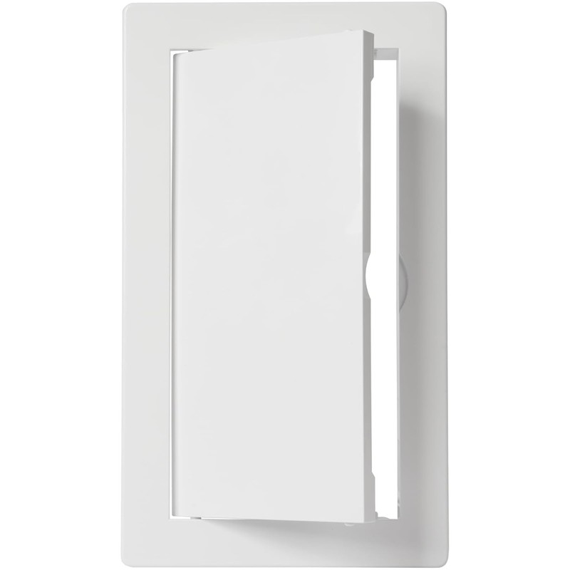 Durable 4" x 8" White ABS Plastic Access Panel for Plumbing and Electrical Needs gallery
