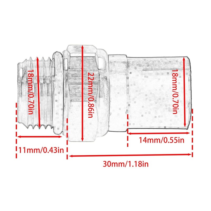 Radiator Fan Switch,Temperature Thermo 85-On,Compatible with Suzuki Hayabusa GSX gallery