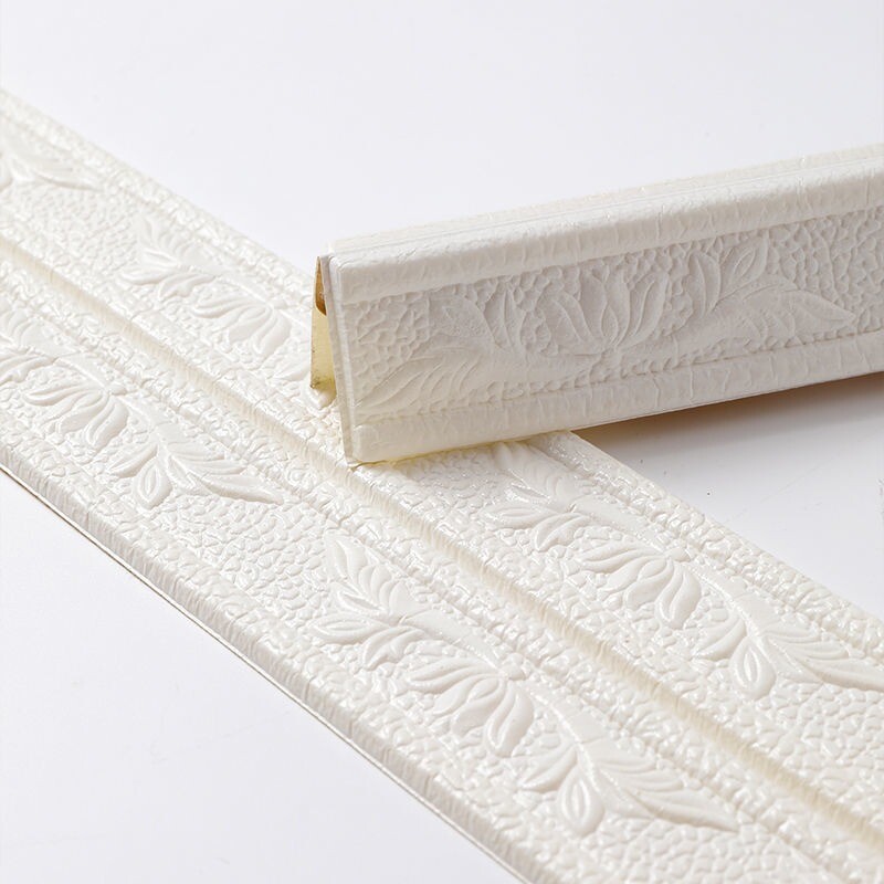 Waterproof Wallpaper Border 3D Self-adhesive Wall Trim Living Room Home Decor