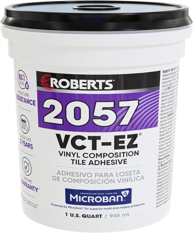 Roberts 2057-0 1 Quart Vinyl-Composition and Vinyl-Asphalt Structurally Sound