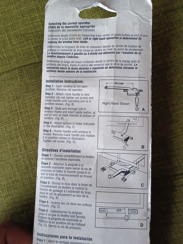 CRL Casement Window Operator - 6" Left Hand - H3581 - Matt Grey gallery