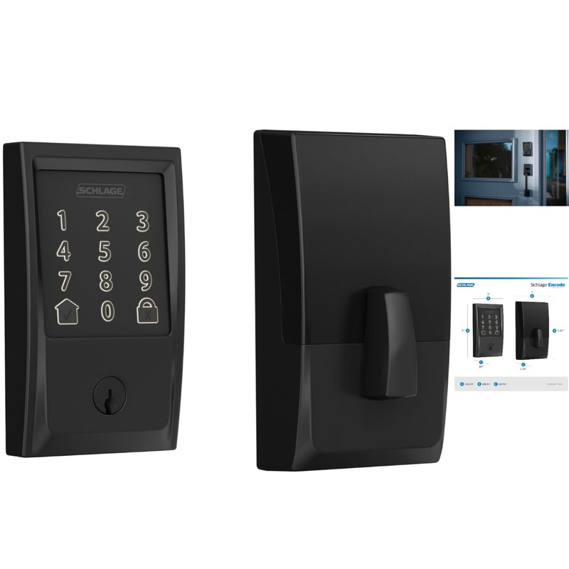Smart Encode Deadbolt Lock: Touchscreen Keypad & Alexa Compatible