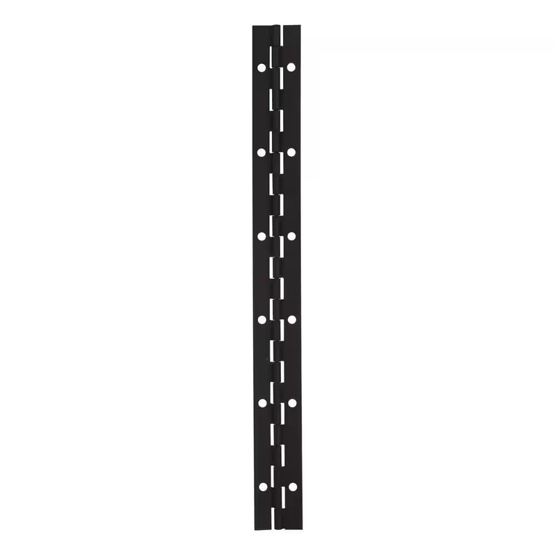 1-1/12 In. X 48 In. Square Radius Matte Black Continuous Hinge