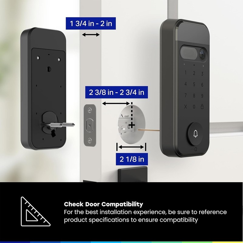 myQ Secure View™ 3-in-1 Smart Lock with 2K HDR Video Doorbell Camera gallery