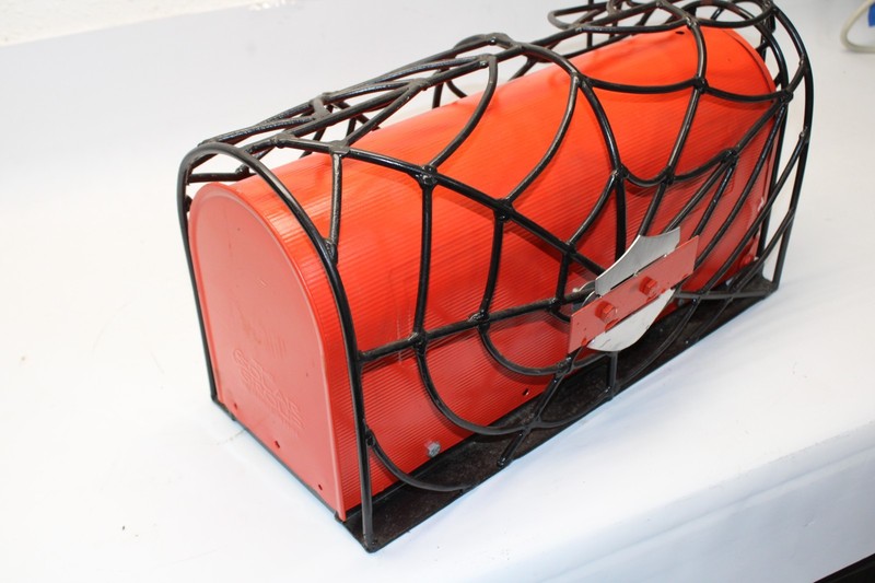 Custom Spiderweb Mailbox Hand Formed & Welded Web Bar & Shields on Both Sides gallery