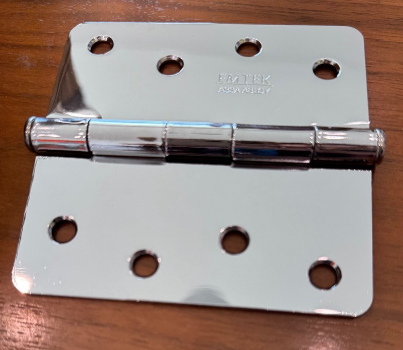 Emtek Steel Hinge 4"x4" Polished Chrome #9102426 Lot of 23 (46 Hinges) gallery