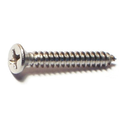#6 x 1″ 18-8 Stainless Steel Phillips Flat Head Sheet Metal Screws