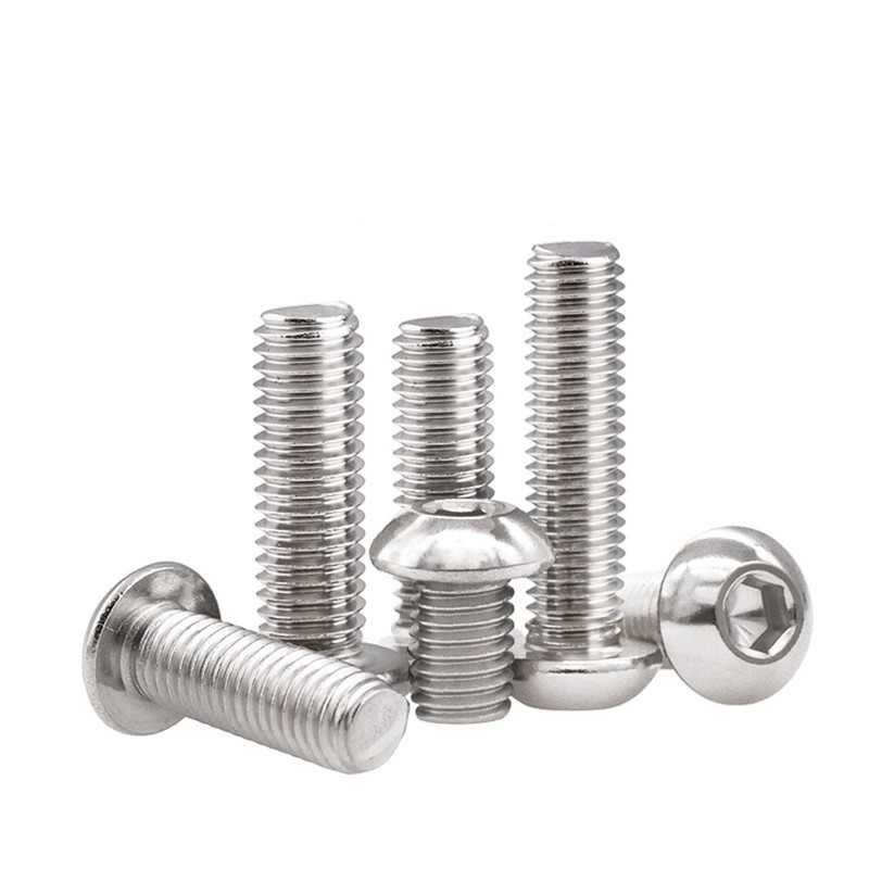 304 Stainless Steel Screws Socket Button Head Bolts M2 M3 M4 M5 M6 M8 Hexagon gallery