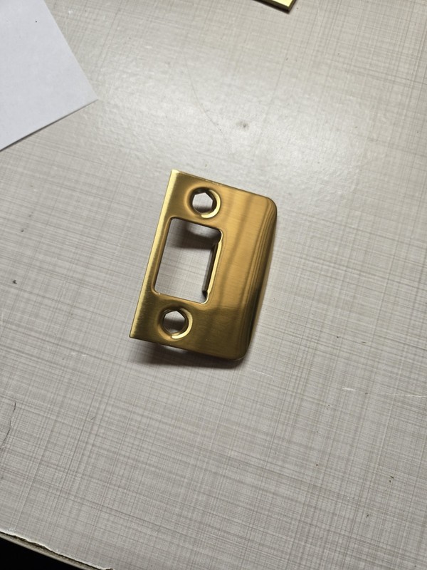 Baldwin 5510-030-FSTR Full Lip Strike Plate Hardware 1.625″x2.25″ Polished Brass