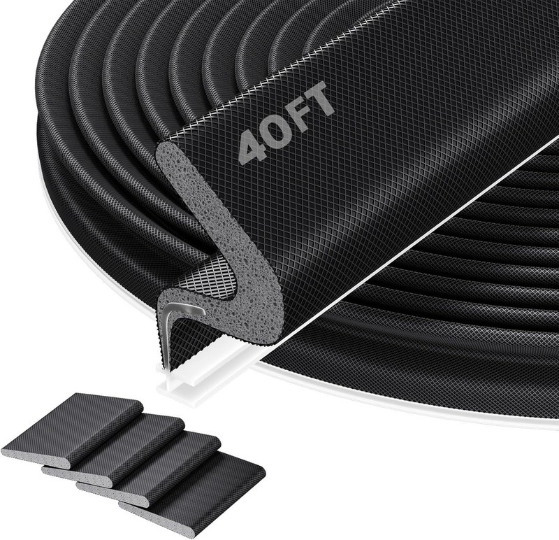40FT Kerf Weather Stripping Door Seal – Door Weather Stripping Seal Strip for Do