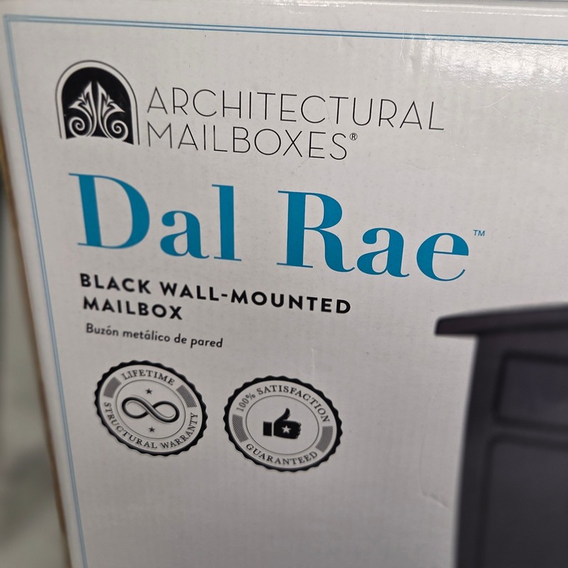 Architectural Mailboxes Dal Rae Galvanized Steel, Locking Wall Medium, Black New gallery