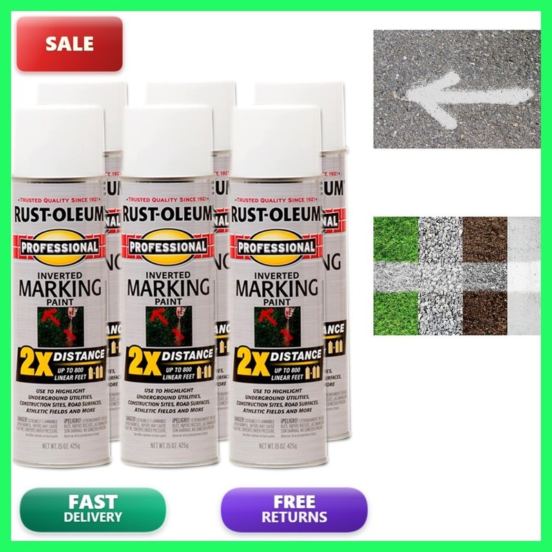 266593 Professional 2X Distance Marking Spray Paint 15 Fast 90 Pack