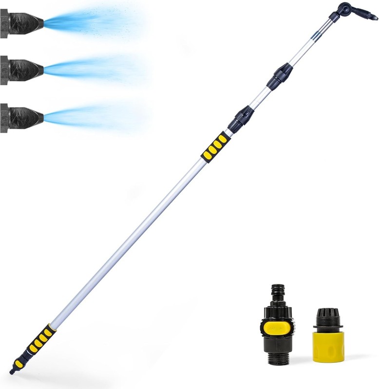 20ft Reach Telescopic Gutter Cleaning Tools from the Ground – Rain Gutter Cleane