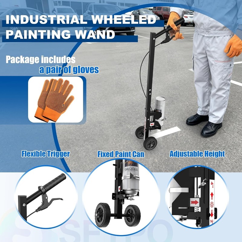 Striping Line Paint Wand Sport Field Parking Lot Striping Paint Sprayer Machine gallery