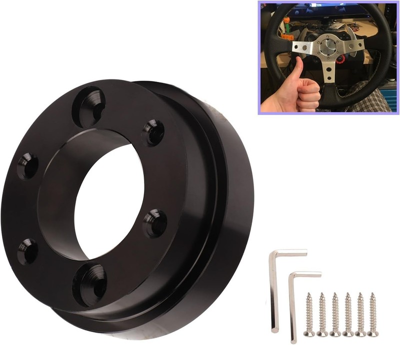 Wheel Adapter, Steering Wheel Adapter Plate for 70mm PCD, Compatible with 13/14