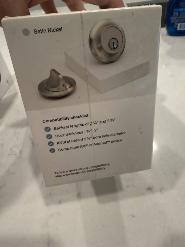Level Lock The Invisible smart lock Smart Deadbolt Satin Nickel C-E12U gallery