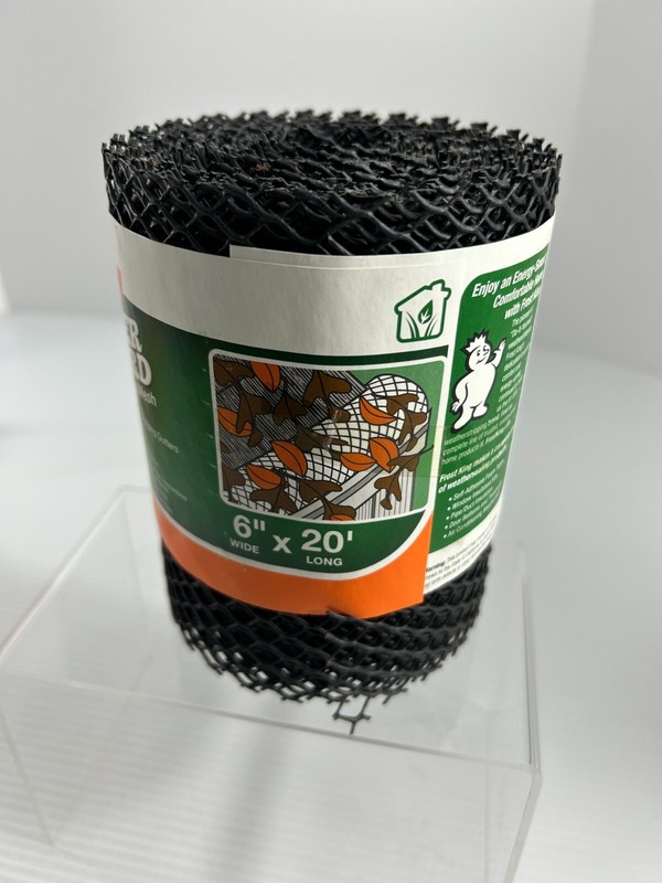 Frost King Gutter Guard Plastic Mesh 6″ X 20′ New