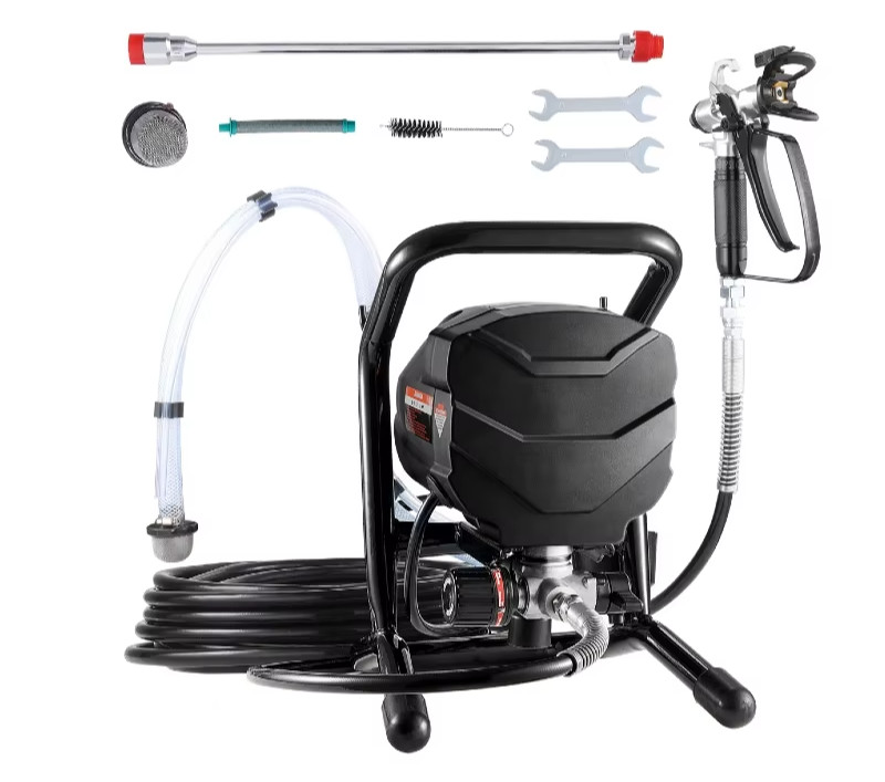 650W Airless Paint Sprayer 3000PSI Electric Spray Gun w/ Extension Rod