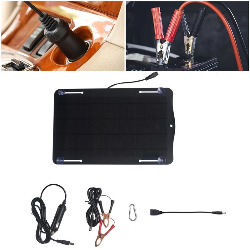 Efficient 10W Solar Panel for Charging For Cars RVs and Boats Outdoors