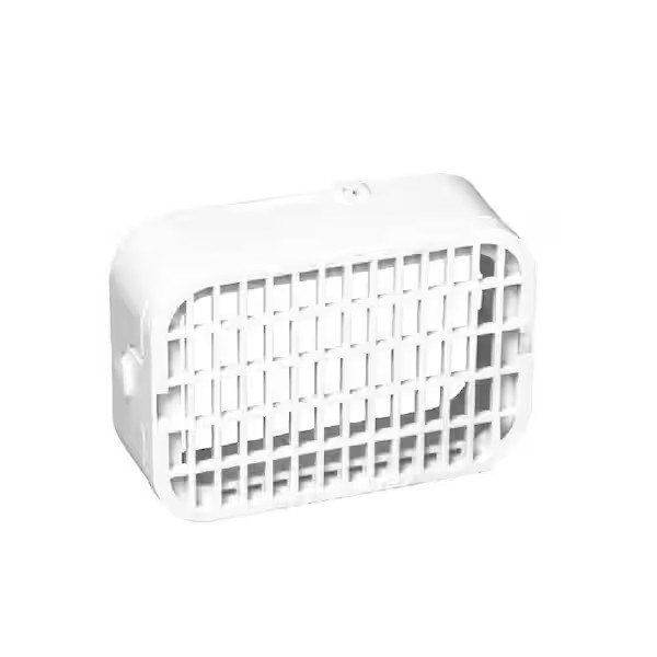3 in. x 4 in. White Vinyl Rodent Guard