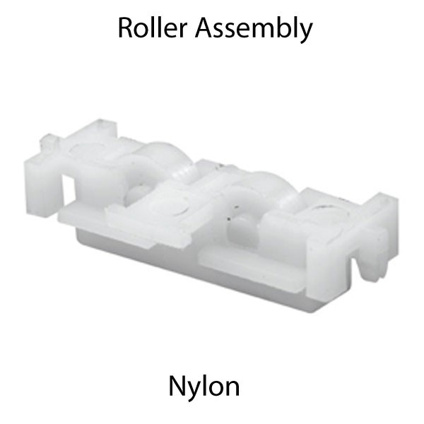 Sliding Window Roller Assembly Nylon 7/16″ Flat Wheel 1/2″ Housing (2-Pack)