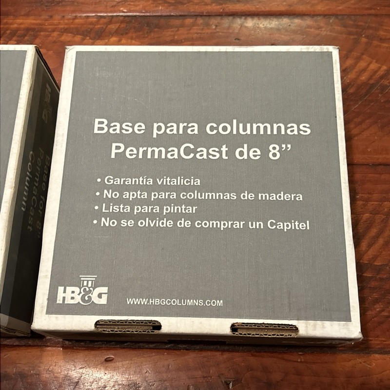 Permacast Cap and Base Split For Round 45087 for 8” Column New Box HB&G (2) gallery