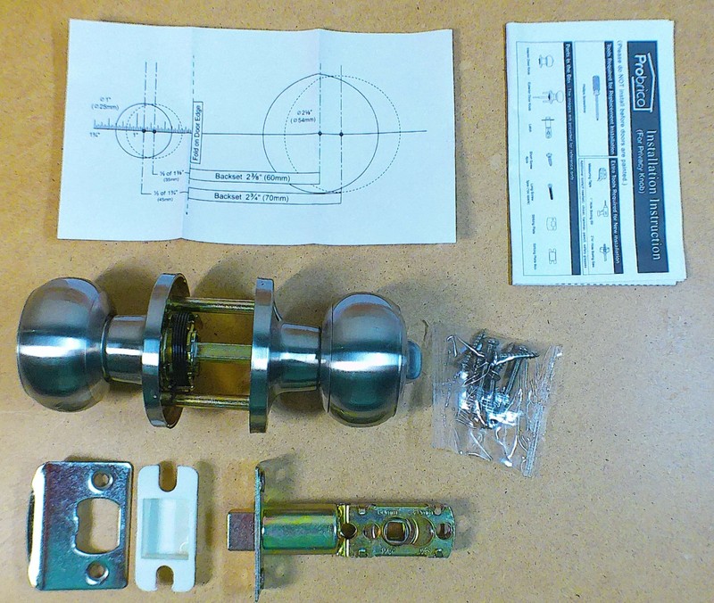 Probrico Interior Door Handle Lockset. Set of 7