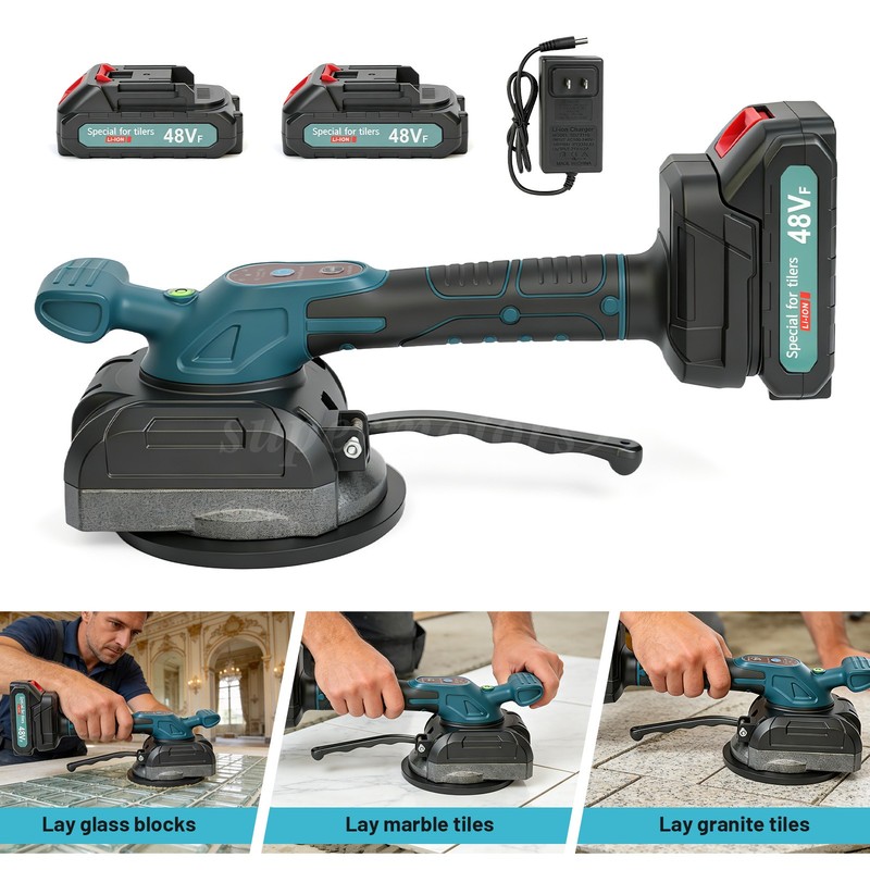 Tile Vibration Machine Tool Tile Vibration Leveling Machine 21V with 2batteries