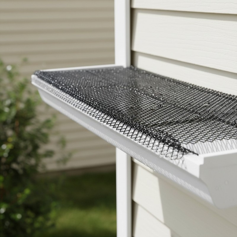 Easy Lock-In Gutter Guard, 25 Count – Black Steel for All Weather Conditions