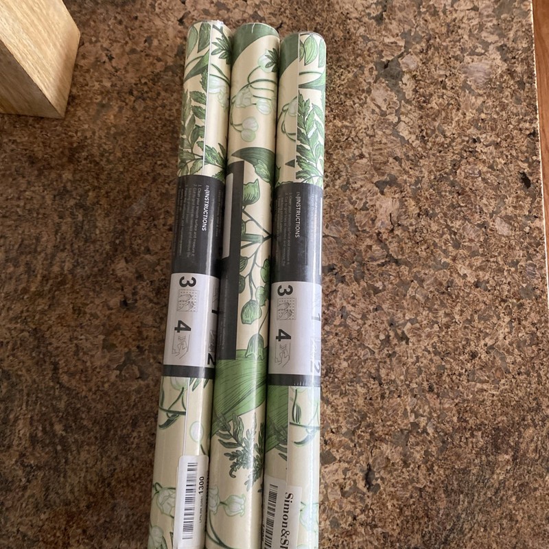 Peel & stick Wallpaper, 3 Full, Sealed Rolls