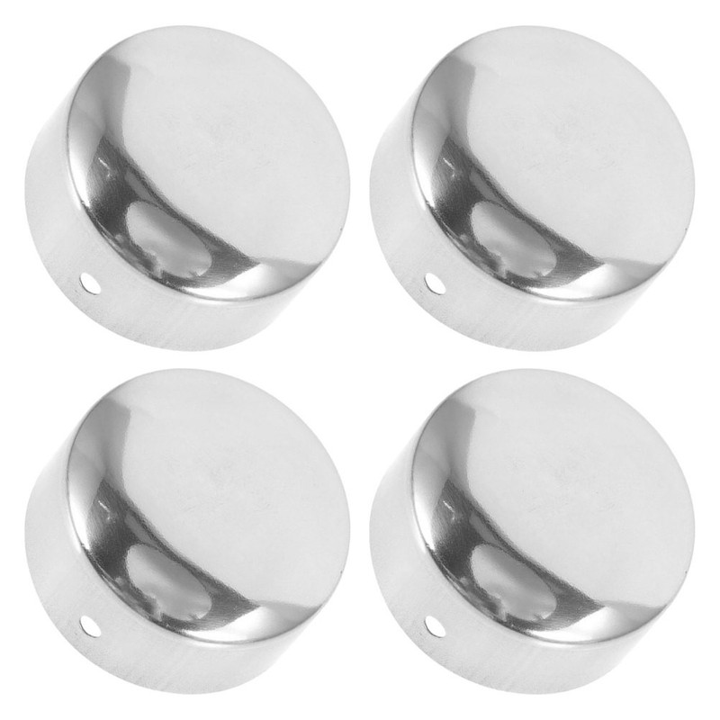 4 Pcs Stair Hand Rail Caps Railing End Fitting Cover Handrail Fittings