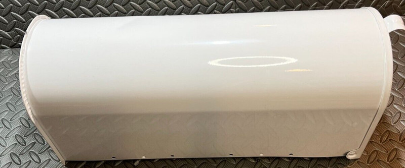 Mailbox, Galvanized Steel, Post Mount, Color-White, Med Capacity Slight Dent gallery