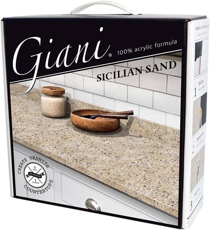 Durable Granite Countertop Paint Kit - Water-Resistant 46 Fl Oz in Sicilian Sand gallery