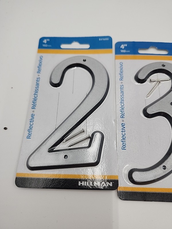 4" Reflective Nail-On House Number gallery