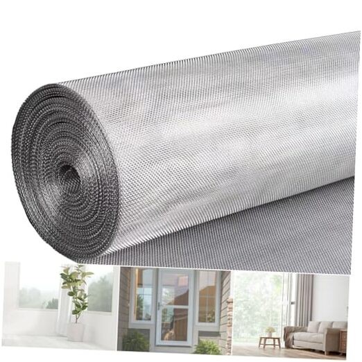 304 Stainless Steel Window Screen Mesh Roll Window 36 inch x 98 ft Silver