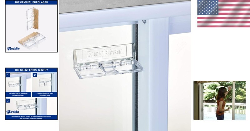 Crystal-Clear Security Locks for Sliding Doors - 2-Pack, Ideal for Childproofing gallery