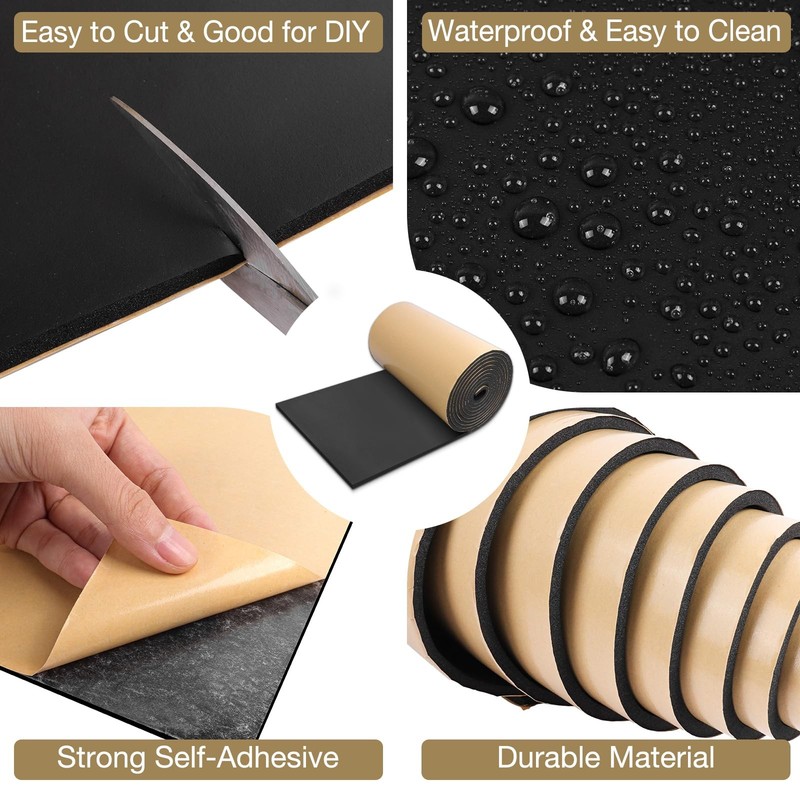 Sponge Neoprene Foam Padding Rubber Sheets with Adhesive Foam Sheet Closed Ce... gallery